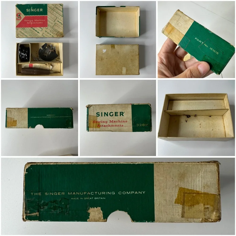Vintage Singer Sewing Machine Attachments 160809 160616 161615 Manuals Boxes